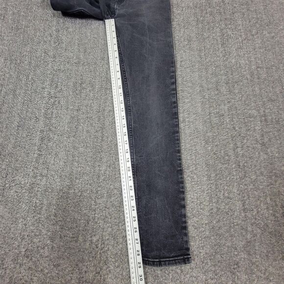 Levis 510 Jeans Boys 16 Regular 28x29* Black Skinny Elastic Adjustable Waist - Picture 5 of 13